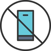No Phone icon image. Suitable for mobile apps, web apps and print media. vector