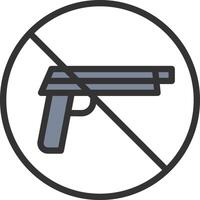 No Weapons icon image. Suitable for mobile apps, web apps and print media. vector