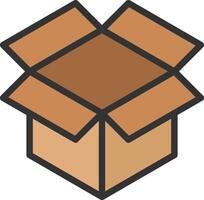 Open Box icon image. Suitable for mobile apps, web apps and print media. vector