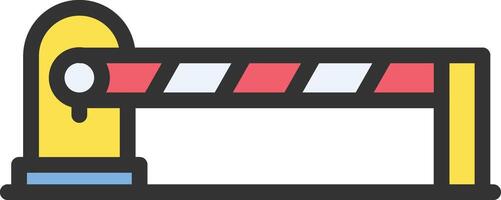 Parking Barrier icon image. Suitable for mobile apps, web apps and print media. vector