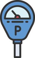 Parking Meter icon image. Suitable for mobile apps, web apps and print media. vector