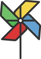 Pinwheel icon image. Suitable for mobile apps, web apps and print media. vector