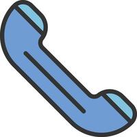 Phone Call icon image. Suitable for mobile apps, web apps and print media. vector