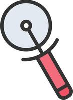 Pizza Knife icon image. Suitable for mobile apps, web apps and print media. vector