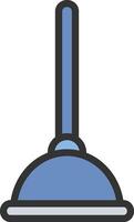 Plunger icon image. Suitable for mobile apps, web apps and print media. vector