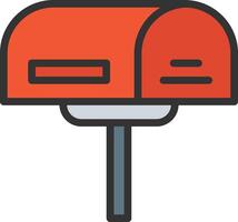 Postbox icon image. Suitable for mobile apps, web apps and print media. vector
