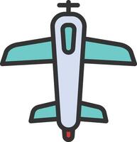 Plane icon image. Suitable for mobile apps, web apps and print media. vector