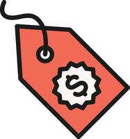 Price Tag icon image. Suitable for mobile apps, web apps and print media. vector