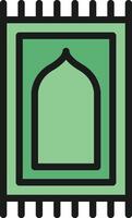 Prayer Mat icon image. Suitable for mobile apps, web apps and print media. vector