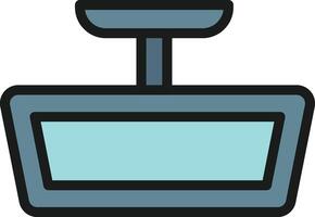 Rearview Mirror icon image. Suitable for mobile apps, web apps and print media. vector