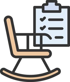 Jubilación planificación icono imagen. adecuado para móvil aplicaciones, web aplicaciones y impresión medios de comunicación. vector