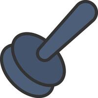 Rubber Stamp icon image. Suitable for mobile apps, web apps and print media. vector