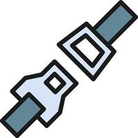Seat Belt icon image. Suitable for mobile apps, web apps and print media. vector