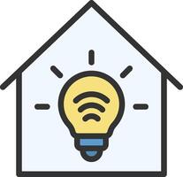 Smart Lighting icon image. Suitable for mobile apps, web apps and print media. vector