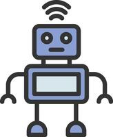 Smart Robotic icon image. Suitable for mobile apps, web apps and print media. vector