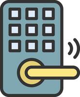 Smart Lock icon image. Suitable for mobile apps, web apps and print media. vector
