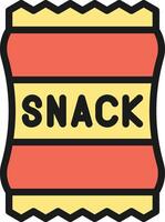 Snack icon image. Suitable for mobile apps, web apps and print media. vector