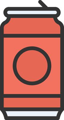 Soda icon image. Suitable for mobile apps, web apps and print media.
