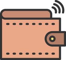 Smart Wallet icon image. Suitable for mobile apps, web apps and print media. vector