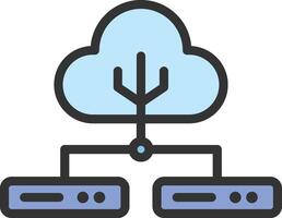 Software Defined Networking icon image. Suitable for mobile apps, web apps and print media. vector