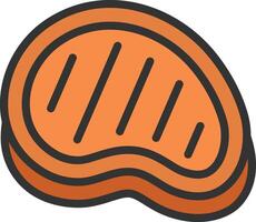 Steak icon image. Suitable for mobile apps, web apps and print media. vector