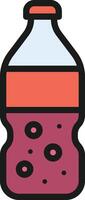 Soda Bottle icon image. Suitable for mobile apps, web apps and print media. vector