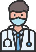 Surgeon icon image. Suitable for mobile apps, web apps and print media. vector