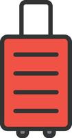 Suitcase icon image. Suitable for mobile apps, web apps and print media. vector