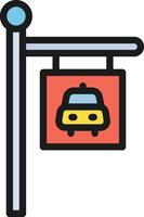 Taxi Signal icon image. Suitable for mobile apps, web apps and print media. vector