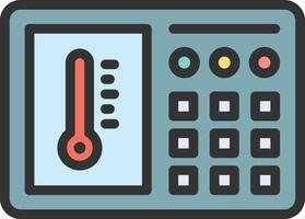 Thermostat icon image. Suitable for mobile apps, web apps and print media. vector