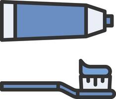 Toothpaste icon image. Suitable for mobile apps, web apps and print media. vector