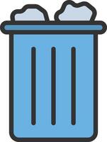 Trash icon image. Suitable for mobile apps, web apps and print media. vector