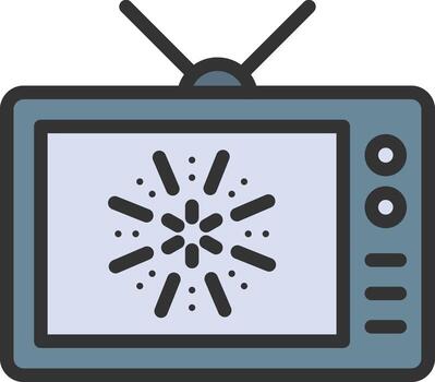 Tv Program icon image. Suitable for mobile apps, web apps and print media. vector