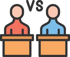 Versus icon image. Suitable for mobile apps, web apps and print media. vector