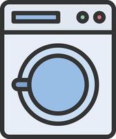 Washing Machine icon image. Suitable for mobile apps, web apps and print media. vector