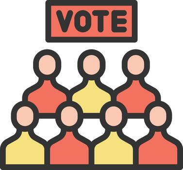 Voters icon image. Suitable for mobile apps, web apps and print media. vector