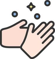 Washing Hands icon image. Suitable for mobile apps, web apps and print media. vector