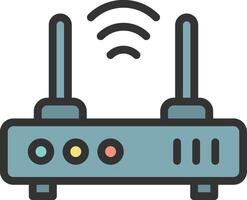 Wifi Router icon image. Suitable for mobile apps, web apps and print media. vector