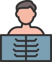 X Ray icon image. Suitable for mobile apps, web apps and print media. vector