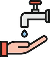 Wudu icon image. Suitable for mobile apps, web apps and print media. vector