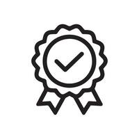 Badge Icon - Modern Flat Style Award Symbol for Website Design, Logo, App, and UI - Illustration vector