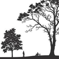 Spring in park illustration vector