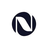 Letter N logo template element vector