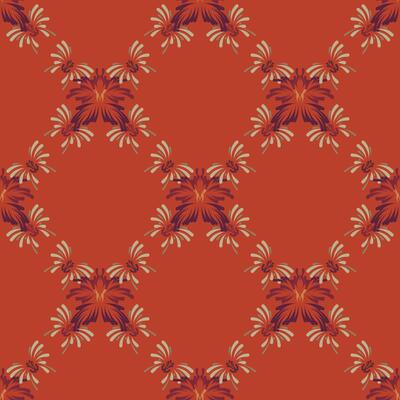 Motifs African boho paisley Floral Ikat pattern embroidery border. Ethnic ikat floral Ethnic Indian Pattern Ikat pattern Ethnic Pattern.Border indian floral Aztec embroidery border on red background