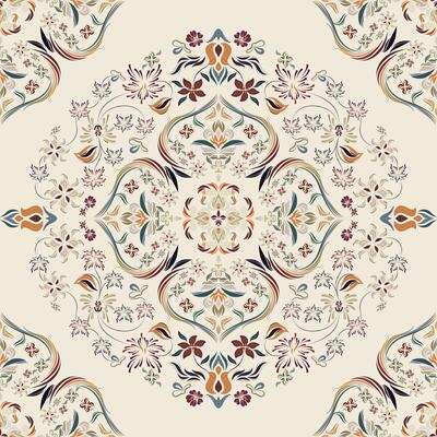 Motifs African boho paisley Floral Ikat pattern embroidery border. Ethnic ikat floral Ethnic Indian Pattern Ikat pattern Ethnic Pattern.Border tile on white background