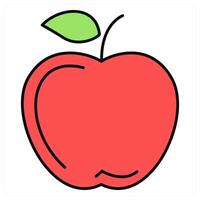 Apple and healthy icon concept vector