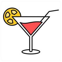 Mocktail and juice icon concept vector