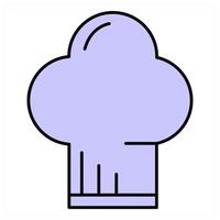 Chef Hat and cap icon concept vector