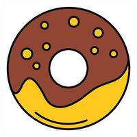 Donut and baking icon concept vector