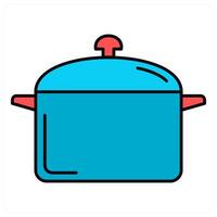 Cooker and cooking icon concept vector